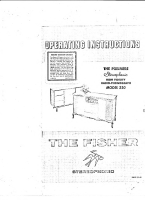 Fisher PREMIERE-220 - Owners Manual
